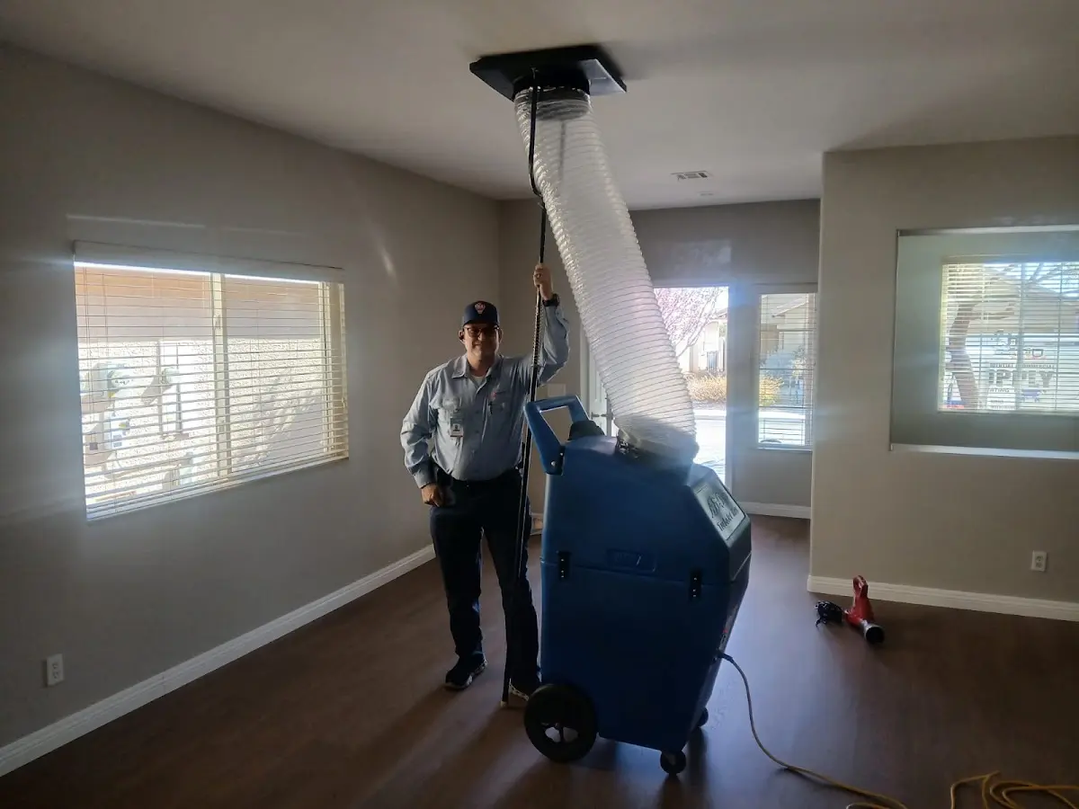 Professional Dryer Vent Cleaning work inside a East End home